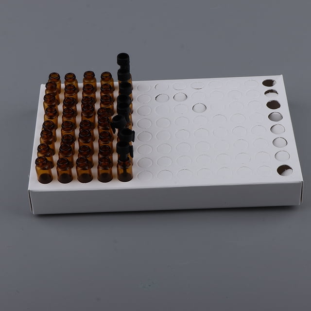 104pcs Frascos de aceites esenciales vacíos Colcomx cuerpo de vidrio 1ml