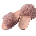 thumbnail image 4 of Bonnibel Fun-1 Women's Fluffy Non-Slip Cute Plush Slip-On Slippers Faux Fur Flats BLUSH 10, 4 of 4