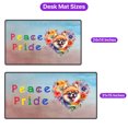 thumbnail image 5 of Peace Love Pride Pomeranian with Rainbow Sunglasses LGBT LGBTQ+ Desk Mat Full Keyboard Mouse Pad Pom Dog Lover Gifts Large Mousepad - 01004, 5 of 5