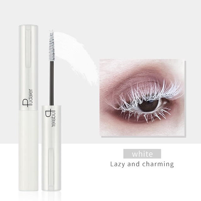 Rímel blanco de moda 4D, máscara de pestañas largas naturales sedosas, resistente al agua, extensión de rímel, rímel rizador duradero grueso comercio de xuanjing unisex