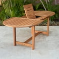 thumbnail image 4 of Amazonia Porto Belo 7-Piece Dark Finish Wood 100% FSC Oval Patio Dining Set White, 4 of 9
