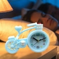 thumbnail image 4 of JGJJUGN Bicycle Shape Alarm Clock, Silent Desk Clock, Battery Operated Table Clock, Plastic Kids Room Decoration, Modern Decorative Clock, Colorful Bedroom Accessories, No Noise Design, 4 of 6