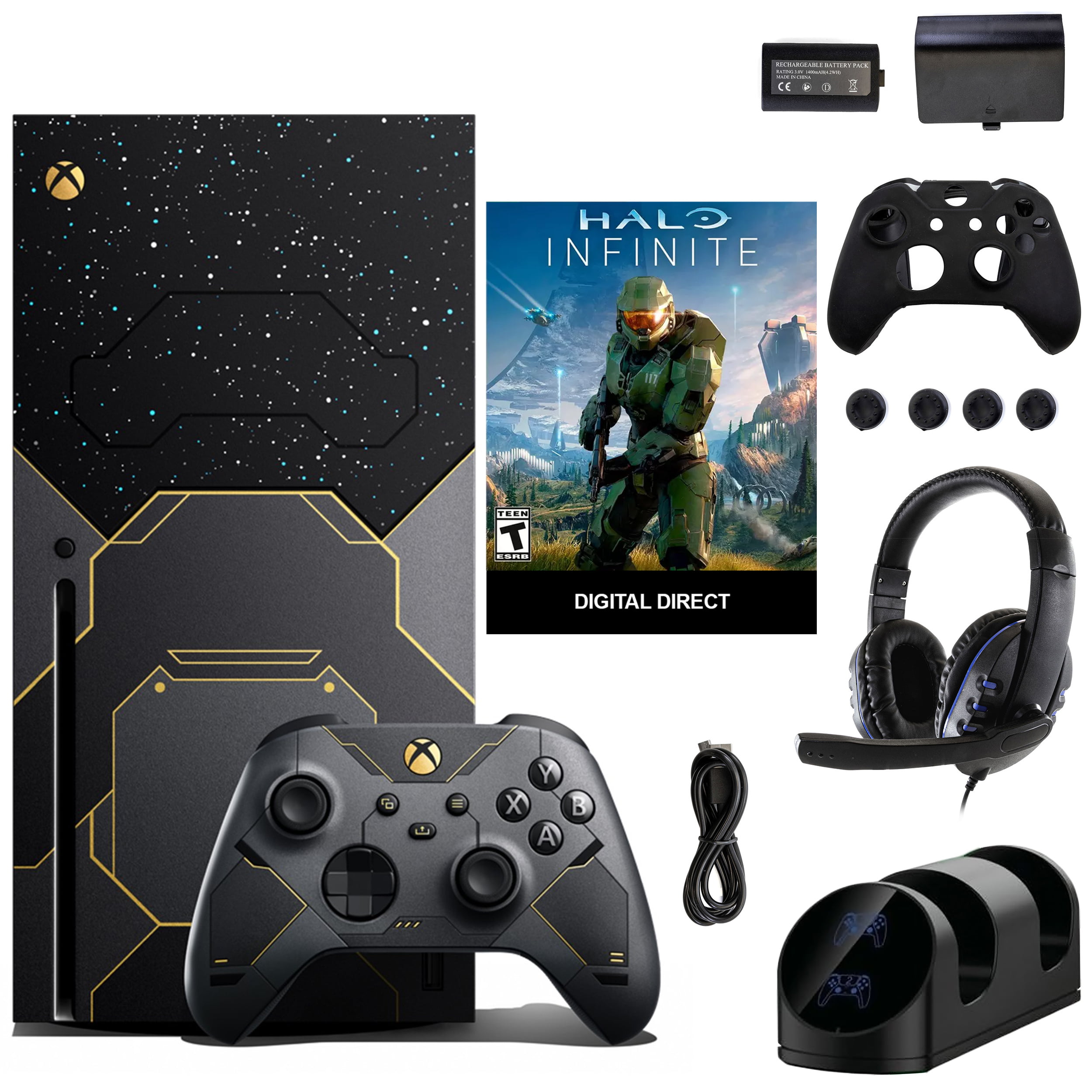 Microsoft Xbox Series X Limited Edition Halo Infinite Console with 