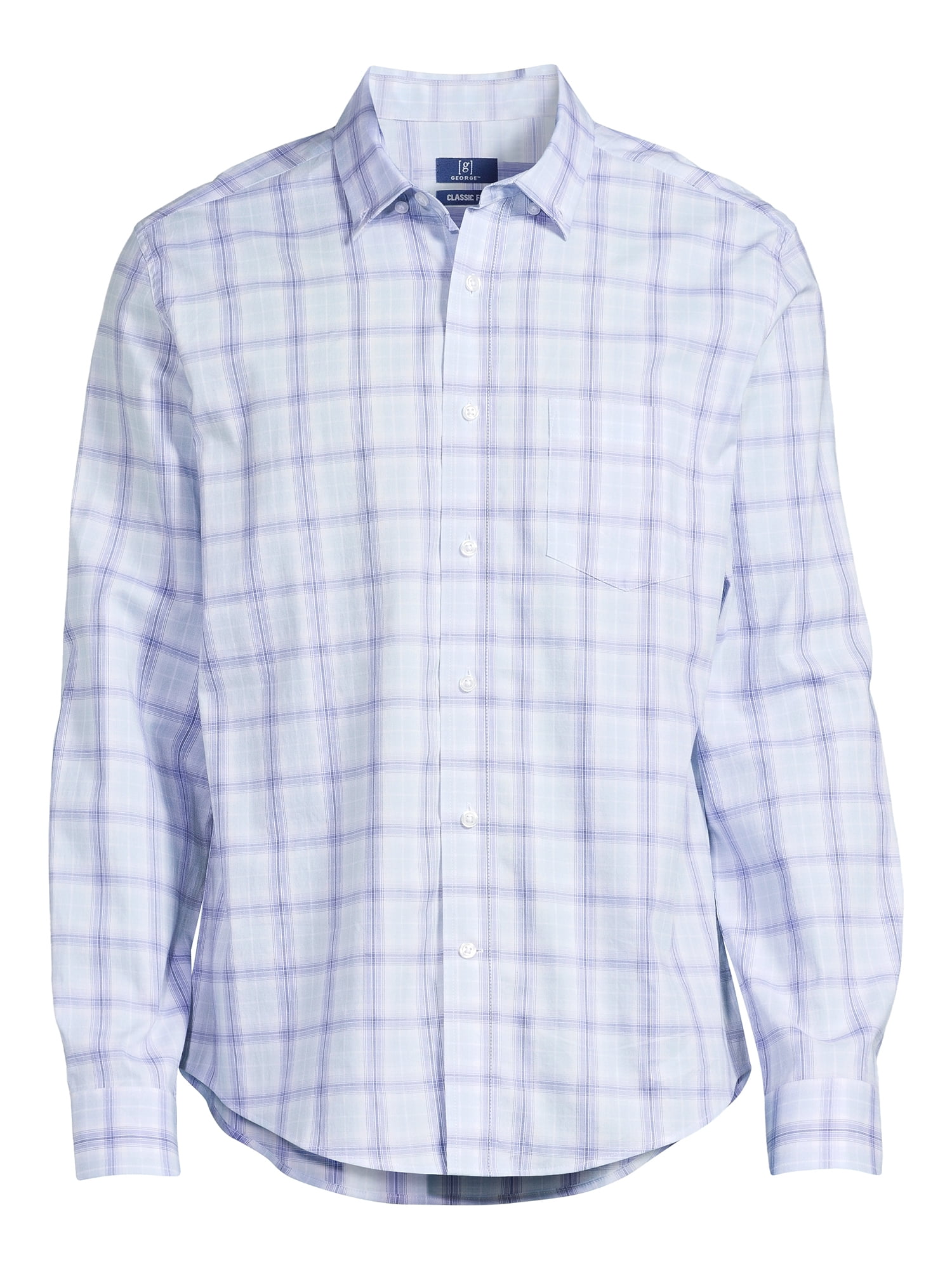 George Men's Poplin Shirt with Long Sleeves