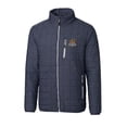 thumbnail image 2 of Men's Cutter & Buck Heather Navy Toledo Mud Hens Rainier PrimaLoft Big & Tall Eco Insulated Full-Zip Puffer Jacket, 2 of 3
