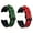 Green+Red, variant on 2 Pack Watch Band for Samsung Galaxy Watch 4 Classic 42mm/46mm, Soft Genuine Leather Hybrid Silicone Sweatproof Wristband Strap for Galaxy Watch 4 40mm/44mm