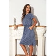 thumbnail image 3 of Vestido casual Simier Fariry Summer Algodón Azul para Mujer, 3 of 6