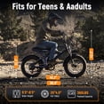 thumbnail image 4 of Qlife Spark Plus Electric Dirt Bike for Adults, 1000W Motor 52V 20AH, 28 MPH, 20" Fat Tire Electric Motorcycle with Full Suspension, 7 speed Electric Mountain Bike (Blue), 4 of 5