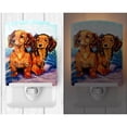 thumbnail image 2 of Caroline's Treasures 7022CNL Long Hair Red Dachshund Two Peas Ceramic Night Light, 6x4x3", multicolor, 2 of 2