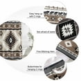 thumbnail image 6 of Brown Boho Waterproof Fabric Shower Curtain,Vintage Rustic Southwest Aztec Geometric Waterproof Fabric Shower Curtain for Bathroom Curtains Bathtubs Shower Curtains with 12 Hooks Extra Long 72x96, 6 of 8