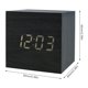 thumbnail image 4 of Muyoka Reloj despertador digital LED Reloj de cubo de madera USB / Mini reloj de escritorio iluminado con batería con control de voz Muyoka Hogar, 4 of 7
