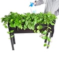 thumbnail image 3 of Metal Raised Garden Bed,Raised Planter Box with Legs,Herbs and Vegetables Planter Suitable for Outdoor Patio Deck and Porch (Standard Size Black), 3 of 18