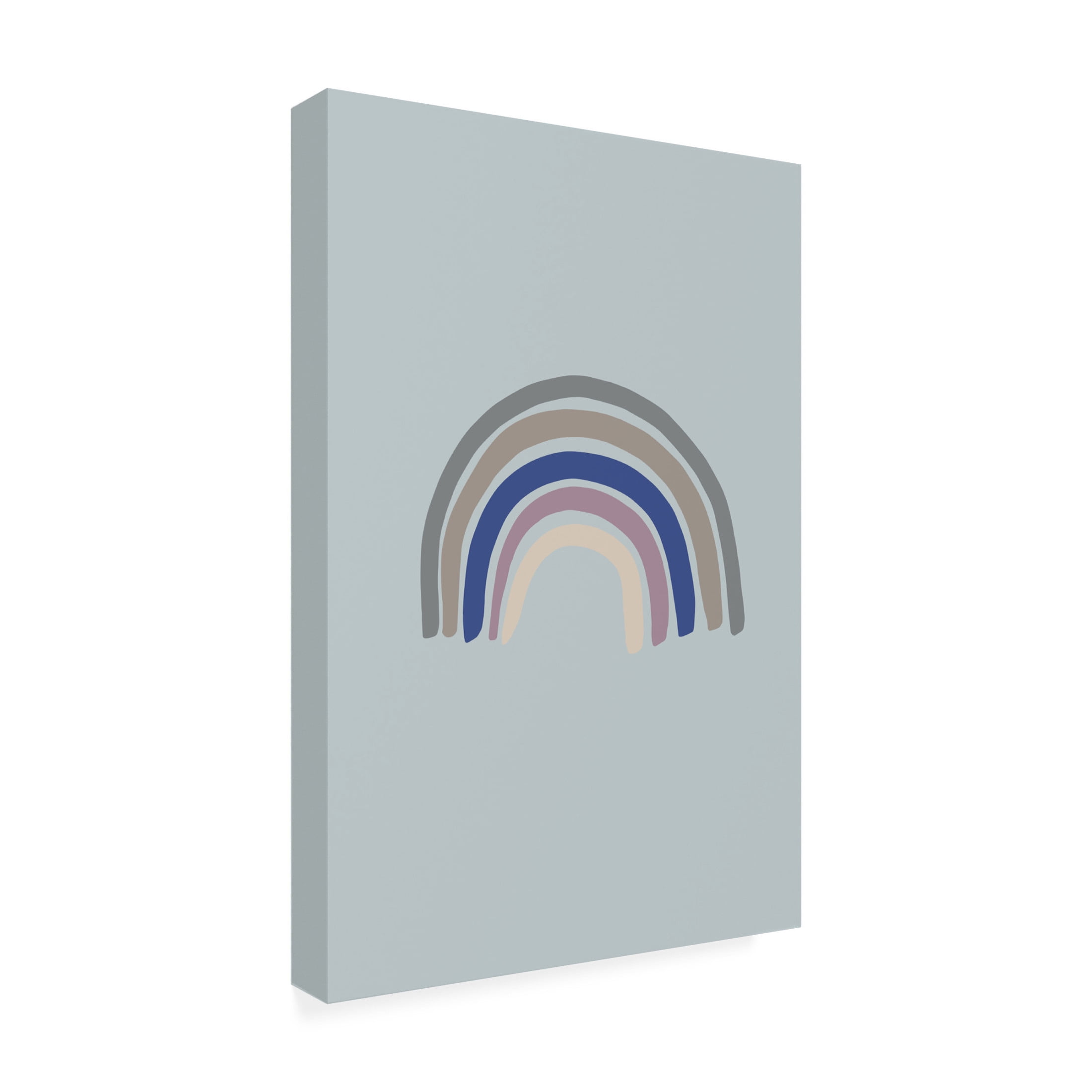 Canvas Wall Art - Pictufy Studio 'Rainbow Blue' Wall Art for Living Room, Bedroom, or Office Décor by Trademark Fine Art - 12 x 19 Inches