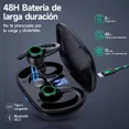 thumbnail image 3 of Auricular in-ear gamer inalámbrico Mankiw U5 negro con luz verde LED, 3 of 8
