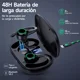thumbnail image 3 of Auricular in-ear gamer inalámbrico Mankiw U5 negro con luz verde LED, 3 of 8