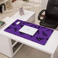 thumbnail image 3 of Long Mouse Pads for Desk,Purple Halloween Black Bats Desk Mats on Top Of Desks, Desk Mouse Pad Extra Large with 3mm Non-Slip Base and Stitched Edge for Gaming,Office,Work,Home 31.5x15.7in, 3 of 5