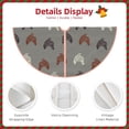 thumbnail image 3 of Balery Rooster Printed Christmas Tree Skirt , Merry Christmas Party Christmas Tree Decoration,Adjustable Tree Skirt-48", 3 of 6