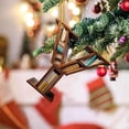 thumbnail image 4 of BNNG 26 Letters Christmas Tree Letter Shaped Bookshelf Pendant, Book Lover Christmas Tree Hanging Ornament, 2D Acrylic Mini Bookshelf Pendant for Xmas Tree Door Window Decor, 3 inch, 4 of 9