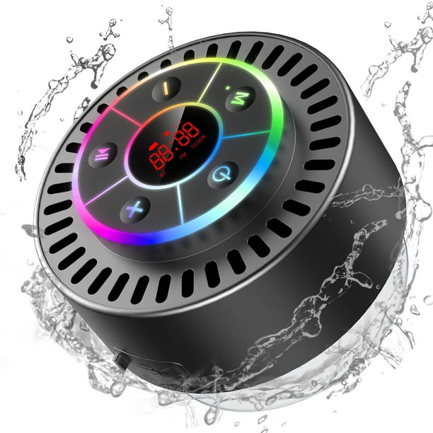Altavoz De Altavoces IPX7 Baño Impermeable BT BT BT BT APRUEBA PROBAJE PRUEBA TIEMPO DE TIEMPO DE LED DEL LED EL MINI ENTERENTE