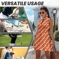 thumbnail image 6 of Uorisanigo Polka Dot Couple Matching Outfit His and Hers Clothing 1/4 Zip Up Quick Dry Short Sleeve Shirts Size 2XL Workout Tennis Tops and Womens Golf Dress with Shorts Pockets, 6 of 8