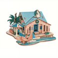 thumbnail image 5 of 1pc, Christmas Gift, Birthday Gift, Wooden Puzzle, Castle, Villa 3D Three-dimensional Jigsaw Puzzle, Handmade Lovers Toys, 5 of 5