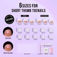 thumbnail image 5 of BTArtbox Press On Toenails - Baby Boomer Nude, Square, 2-Week Wear, Easy-to-Apply, 30 Count All-in-One Kit, 5 of 8