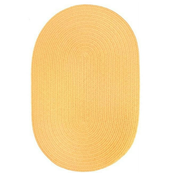 Rhody Rug  Solid 4' Round Rug Daffodil