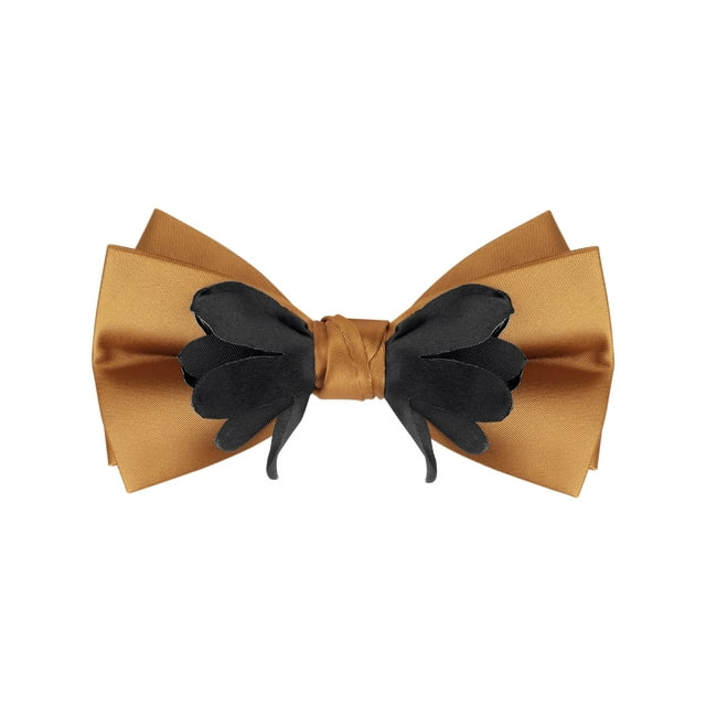 Corbatas de moño sólido preatadas para hombres INSPIRE CHIC para bodas elegantes, tamaño único, naranja oscuro