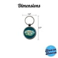 thumbnail image 3 of I'd Rather Be Riding My Bike Cycling Metal Round Keychain, 3 of 7