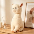 thumbnail image 6 of Stuffed Animal Cute Alpaca Plush Toy, 12 Inch Super Cute Camel Stuffed Animal Gift for Girls Boys (1PC, White), 6 of 7