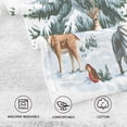 thumbnail image 5 of Ryvnso Elk Reindeers Cotton Hand Towels Sets Face Towel 2 PCs Bathroom Decorative, 5 of 7