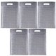 thumbnail image 1 of 5PCS Tote Fast Food Bag Zipper Self-styled Food Bag Aluminum Foil Insulation Bag Disposable Fast Food Freezer Bags Thickening Food Storage Bag Heat Pr, 1 of 2