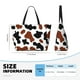 thumbnail image 4 of Fotbe Brown Black Cow Bolsa de Viaje para Playa - Resistente al Agua, Bolsa Tote de Gran Capacidad y Ligera con 7 Bolsillos para Mujeres y Hombres, 4 of 7