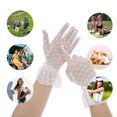 thumbnail image 4 of Unique Bargains 1 Pair Sunblock Mittens Heart Sun Block Driving Gloves for Women White, 4 of 5