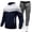 Black, variant on Ketyyh-chn99 Men's Crew Neck 2 Piece Outfits Men's Autumn Winter Two Piece Fashion Hooded Sweater Casual Pants Set Size for 2XL,Black