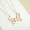 thumbnail image 2 of 2 PCS Best Friend Necklaces Magnetic Butterfly Matching Necklaces for Best Friends Long Distance Birthday Christmas Gifts, 2 of 5