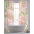 thumbnail image 5 of Pink Green Flower Sheer Curtains 96 Inch Length 2 Panels Set, Watercolor Summer Botanical Voile Window Treatment Semi Sheer Long Curtains Drapes for Bedroom/Living Room/Kitchen 52"x96"x2, 5 of 7