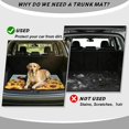 thumbnail image 5 of KUIFORTI Sunflower Cow Print Universal Car Trunk Mat Easy to Clean Car Cargo Liner Vehicle Interior Accessories Anti-Slip Suitable for Most Car Automotive Trunk Protection Mat, 5 of 7