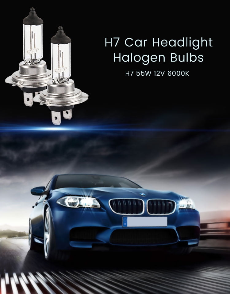 H7 499 55W Headlight Super White Car Halogen Bulbs Light 12V Dipped Headlamp