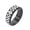 Black, variant on Stainless Steel 8mm Checkered Fidget Ring for Adults Black White Checkerboard Spinner Ring for Anxiety Relief Black Size 10