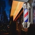 thumbnail image 2 of Poste De Peluquero Resistente Al Agua, Luz LED Giratoria, Letrero De Tienda De Peluquería Para Interiores SM SunniMix Luz de poste de barbero, 2 of 8