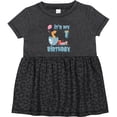 thumbnail image 3 of Inktastic Hatching Dinosaur 1st Birthday Girls Baby Dress, 3 of 5