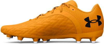 under armour orange and black cleats