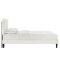 thumbnail image 5 of Modway Sofia Channel Tufted Performance Velvet King Platform Bed - White, 5 of 8