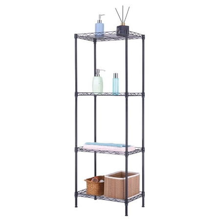 

SalonMore Wire Shelving 4 Tier Metal Storage Rack Shelf Unit Kitchen Capacity for 350 lbs