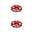 thumbnail image 1 of Guardoinrt 1/5PCS 11T Rear Derailleur Ceramic Bearing Wheel Pulley Red 2Set, 1 of 6