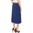 thumbnail image 6 of Women's Basic Modest 26" Below the Knee Length Midi Stretch Knit Straight Skirt, 6 of 11