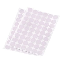 Uxcell 21mm Dia Self Adhesive Screw Hole Cover Stickers Cold White 4 Sheet/216Pcs