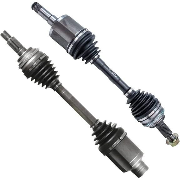 Detroit Axle - Front 2pc CV Axles for 4WD 07-14 Ford Edge Lincoln MKX, 2 CV Axle Shafts Assembly 2007 2008 2009 2010 2011 2012 2013 2014 Replacement