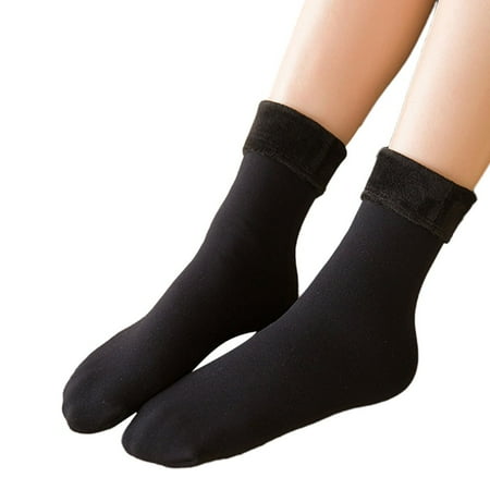 

Clearance! 【5Packs】Autumn Winter Imitation Nylon Thermal Socks All-Match Thickened Home Floor Socks Anti-Pilling Snow Socks